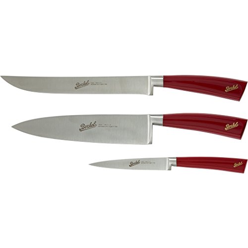 Elegance Set mit 3 Chef-Messern Rot von Berkel