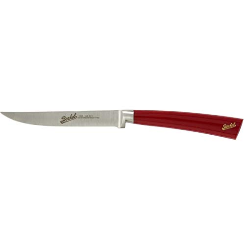 Van Berkel - Steakmesser - Elegance Serie | Klingenlänge: 11 cm | Griff: Rot|*Blisterverpackung* von Berkel