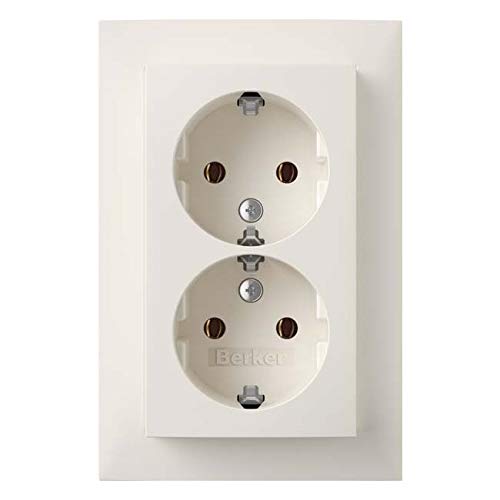 SCHUKO-Doppelsteckdose Abdeckplatte pws-mt 47741909 4011334452607 Berker von Berker