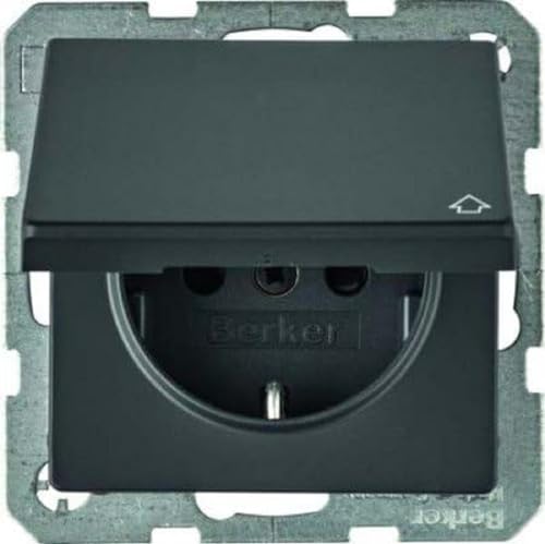 Berker Steckdose Q.1/Q.3 anthrazit, samt 47516086 von Berker