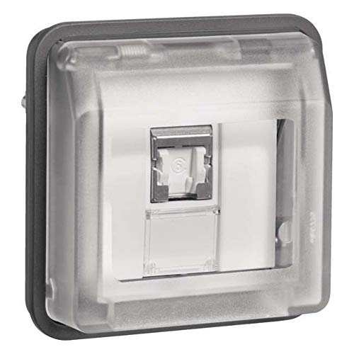 BERKER UAE Steckd.-Einsatz 8pol. Kat.6 W.1 grau 14093515 von Berker