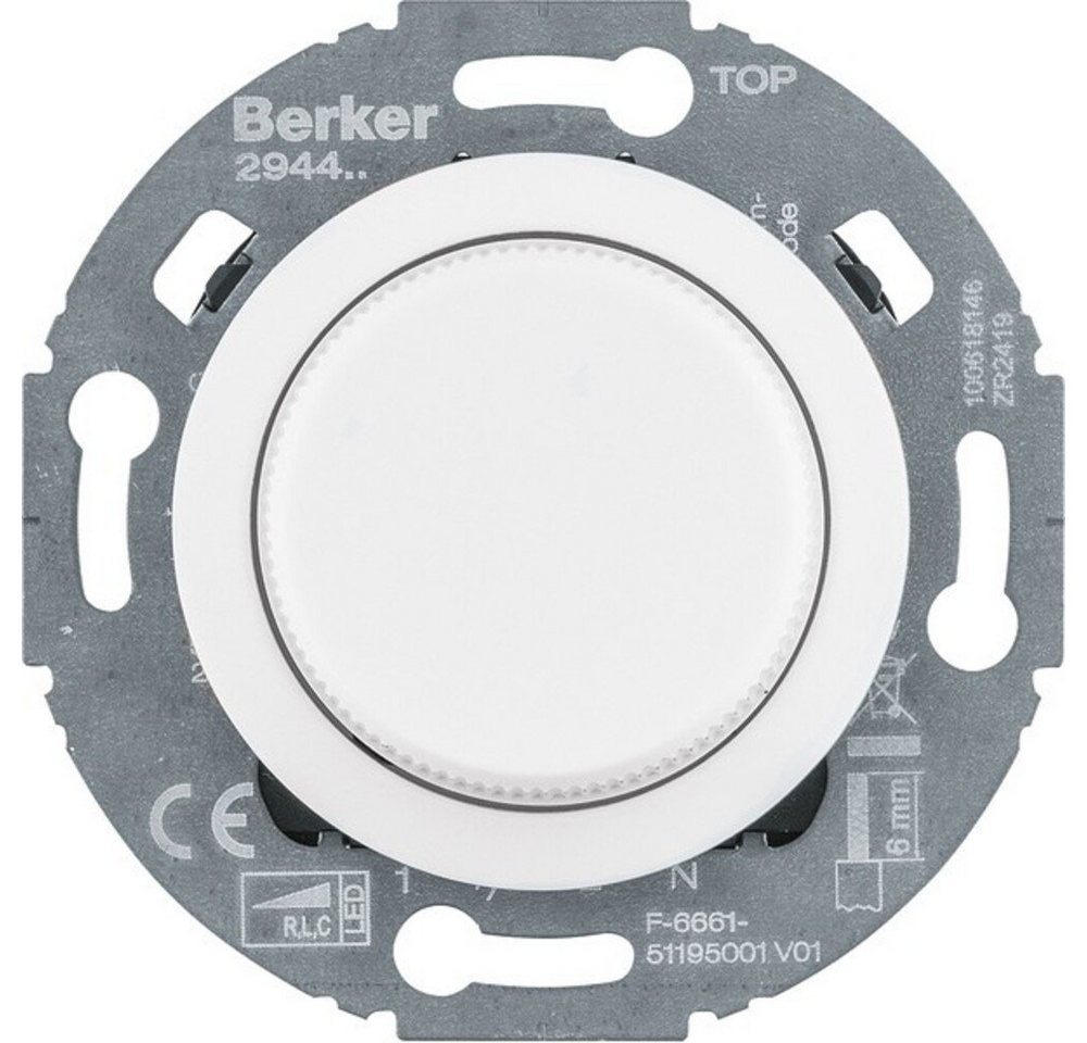 Berker Abdeckrahmen Berker Uni-Drehdimmer Z.-st.(LED) 294410 von Berker