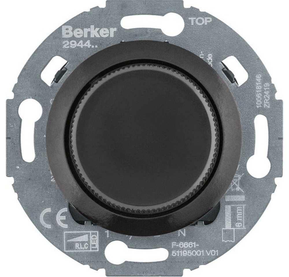 Berker Abdeckrahmen Berker Uni-Drehdimmer Z.-st.(LED) 294411 von Berker