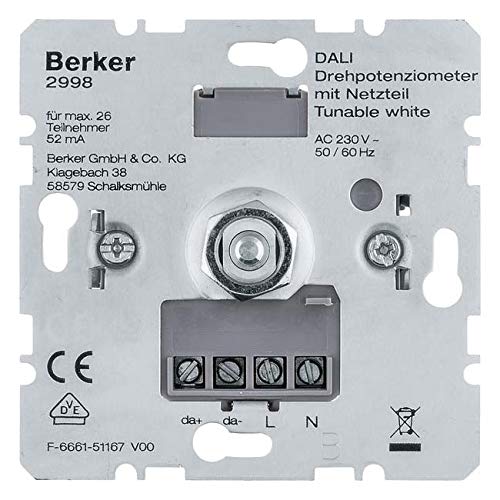 BERKER DALI Drehpotenziometer mit Netzteil 2998 von Berker