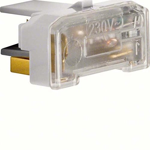 Berker Glimmaggregat 1675 mit N-Klemme MODUL-EINSÄTZE Beleuchtungseinsatz für Installationsschalterprogramme 4011334282730 (3 Stück Glimmaggregat) von Berker