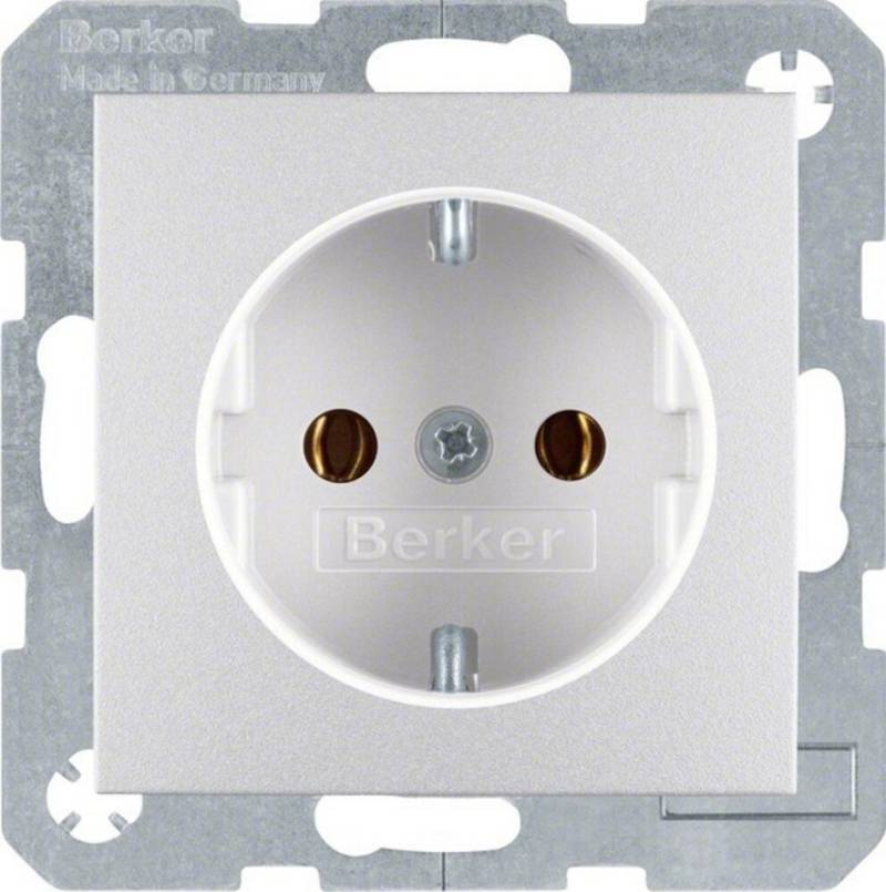 Berker Klemmen Berker Schuko-Steckd.alu matt 47431404 von Berker