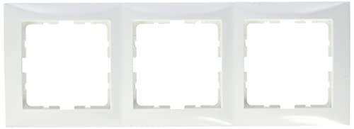 Berker S1 – Rahmen 3 Elemente Serie 1 Glanz Weiß Polar von Berker