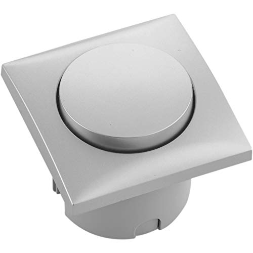 Berker Schalter Integro Flow | Lichtschalter mit Sekundärleitung | Kunststoff chrom matt lackiert von Berker