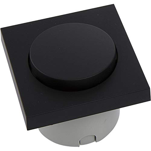 Berker Schalter Integro Pure | Lichtschalter mit Sekundärleitung | Kunststoff schwarz matt von Berker