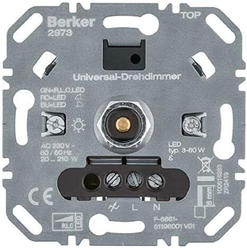 Universal-Drehdimmer (R, L, C, LED) BERKER 2973 von Berker