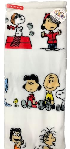 Berkshire Blanket & Home Co. Peanuts Gang Woodstock Überwurfdecke (weiß mit Pilotenhaus), Überwurf 152,4 x 177,8 cm von Berkshire Blanket & Home Co.