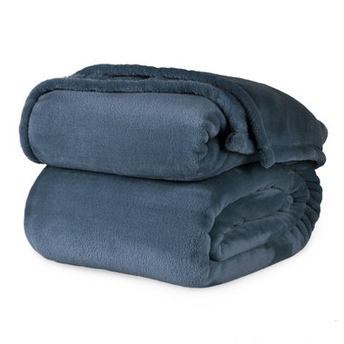 Berkshire VelvetLoft Polyester-Decke (King Size, Cadet Blue) von Berkshire Blanket