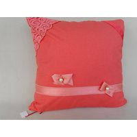 Kissen Koralle 40x40 , Dekokissen Wohnzimmer Boho Kissen Koralle 40x40 , Dekokissen Wohnzimmer Boho von BerlinBagsHome