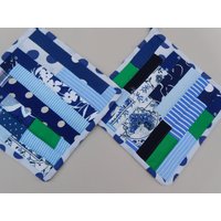 Maritime Topflappen , Blau Weiße Topflappen Patchwork Schöne Maritime Topflappen , Blau Weiße Topflappen Patchwork Schöne von BerlinBagsHome