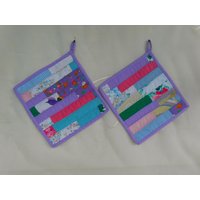 Topflappen Genäht Patchwork , Set Lila Pink Quilt Topflappen Genäht Patchwork , Set Lila Pink Quilt von BerlinBagsHome