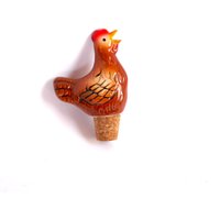 Bezaubernder Porzellanausgießer in Form Eines Huhns, Der Ihre Flaschen Fabelhaft Aussehen Lässt, Aus Deutschland von Berlinattic