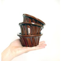 Keramik Backform Aus Deutschland, Set Von Drei Kleinen Kuchenabgüssen von Berlinattic