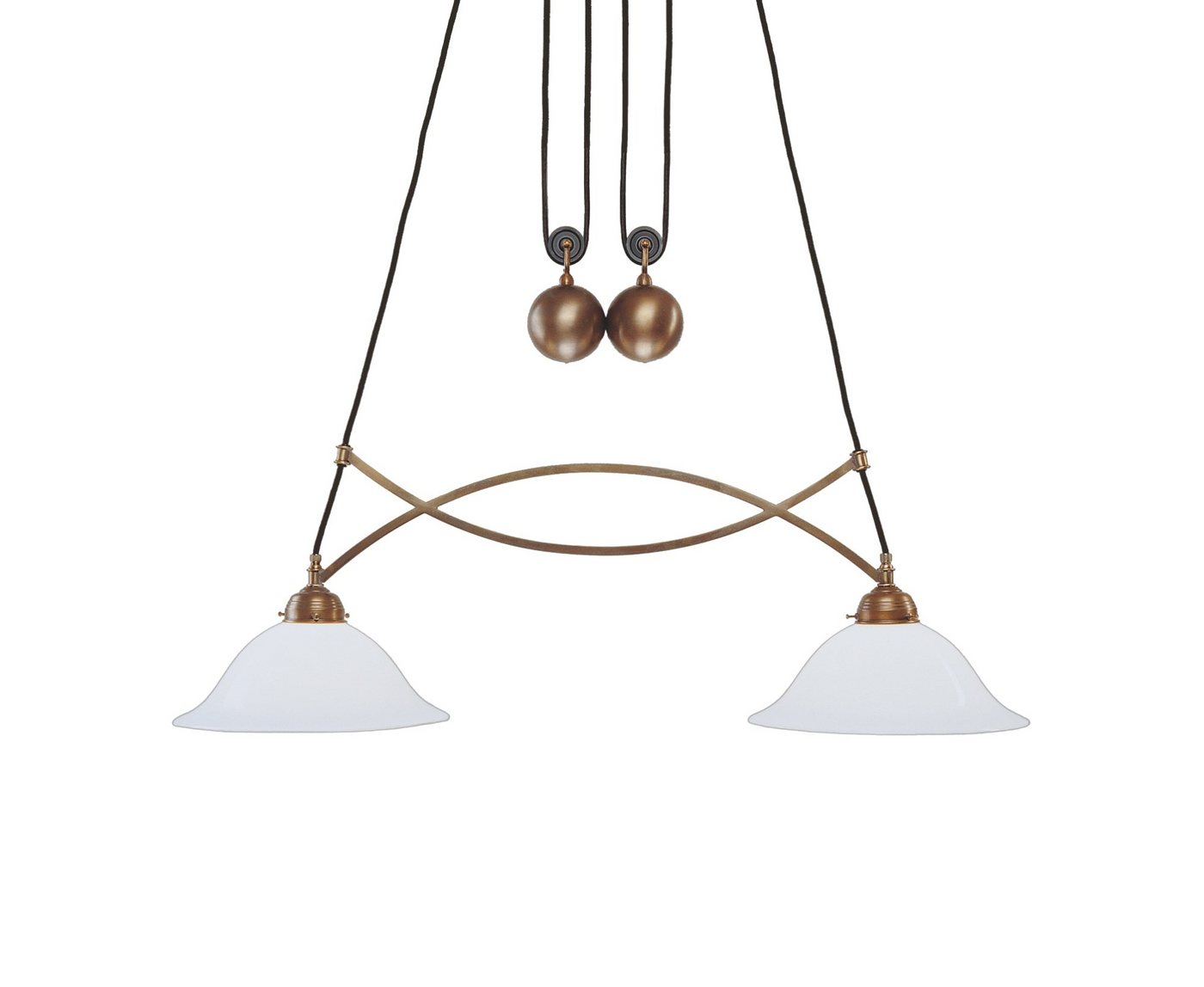 Berliner Messinglampen Deckenleuchte ED54-38op-B, ohne Leuchtmittel von Berliner Messinglampen