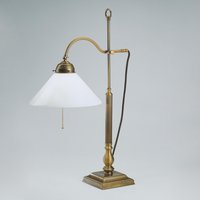 Jugendstil Tischleuchte aus Echt Messing C2 von Berliner Messingleuchten GmbH