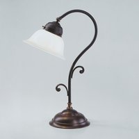 Jugendstil Tischleuchte echt Antik Messing Q5 von Berliner Messingleuchten GmbH