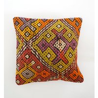 Boho Kelim Kissen 40x40 cm Kissenbezug Sitzkissen, Zierkissen von BerlinerKelimAtelier