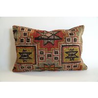 Kelim Kissen 60x40 cm - Vintage Kissenbezug Boho Pillow Sitzkissen von BerlinerKelimAtelier