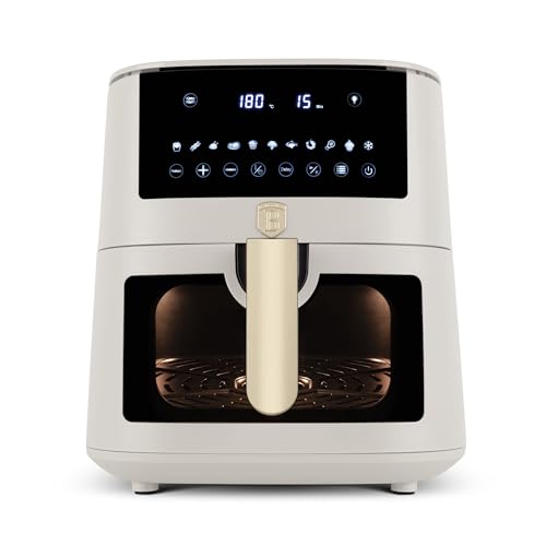Berlinger Haus Air fryer/Digitale Heißluftfritteuse 8L Ofen/Mit 8 automatische Kochfunktion/Touchdisplay 8 Programme/1650 W/Gesundes Kochen ohne Öl und Fett/Sahara Collection von Berlinger Haus