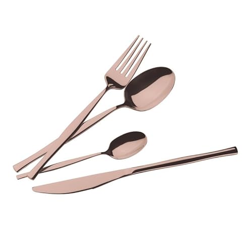 Berlinger Haus Besteckset Edelstahl 24 Stück Poliert Rose Gold | Stilvoll, Hochwertig und Elegant von Berlinger Haus