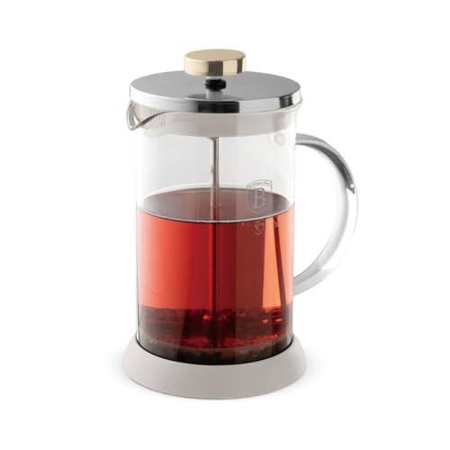 Berlinger Haus French Press Kaffeebereiter | 800 ml Borosilikatglas mit Edelstahlfilter | Robustes Design in Sahara | Hitzebeständig & leicht zu reinigen | Sahara Collection von Berlinger Haus
