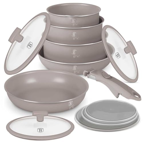 Taupe Berlinger Haus 12-teiliges Kochgeschirr-Set von Berlinger Haus