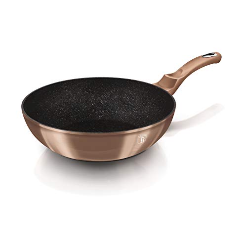 BERLINGER HAUS - Wok 30 cm, Metallic Line Rosegold Edition gratis Schutzfolie von BerlingerHaus