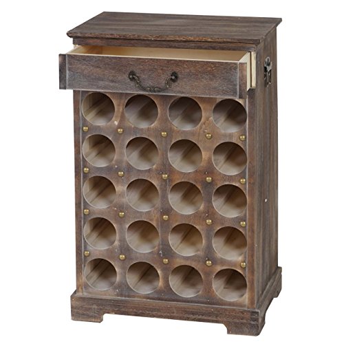 Berlinlodge Weinregal mit Schublade Flaschenregal 20 Flaschen 76x48x31cm Shabby-Look, Vintage Braun Küche Esszimmer Keller Wohnzimmer Flur Büro Deko rustikal Weinschrank Weinständer Berlinlodge Weinregal mit Schublade Flaschenregal 20 Flaschen 76x48x31cm Shabby-Look, Vintage Braun Küche Esszimmer Keller Wohnzimmer Flur Büro Deko rustikal Weinschrank Weinständer von Berlinlodge