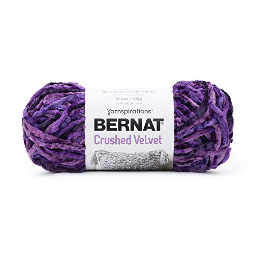 Bernat 16101616015 Knautschsamt Garn, Polyester, Potent Purple (purpur), 288 Meter von Bernat