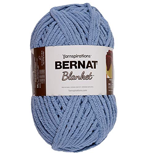 Bernat 161110-10900 Decke, Polyester, grau/blau, 300g, 201 Meter von Bernat