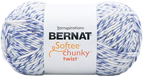 Bernat 587625 Softee Chunky Twist BB Garn, Blue Shock, Einheitsgröße, 289 Meter von Bernat