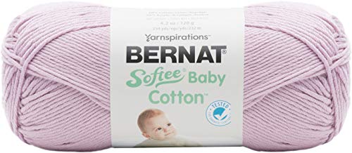 Bernat 63002 Softee Baby Garn BB Cotton Soft Plum, Baumwolle, Weiches Pflaume, Einheitsgröße, 232 Meter von Bernat