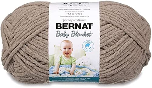 Bernat Babydecke BB Baby Sandgarn – 1 Packung mit 300 g – Polyester – #6 Super Bulky – 220 Meter – Stricken/Häkeln von Bernat