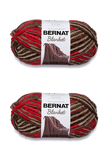 Bernat Blanket Raspberry Trifle-Garn, 2 Packungen mit 300 g, Polyester, 6 super sperrig, 220 Yards – Stricken/Häkeln von Bernat