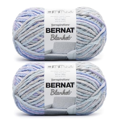 Bernat Decke – 2 Packungen mit 201 m/300 gr Overcast 100% Polyestergarn Bernat Decke – 2 Packungen mit 201 m/300 gr Overcast 100% Polyestergarn von Bernat