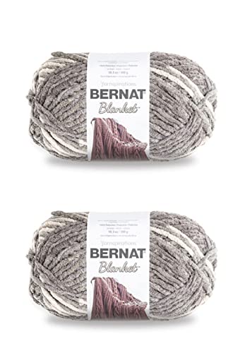 Bernat Deckengarn aus silberfarbenem Stahl – 2 Packungen mit 300 g – Polyester – 6 super sperrig – 220 Meter – Stricken, Häkeln, Basteln und Amigurumi Bernat Deckengarn aus silberfarbenem Stahl – 2 Packungen mit 300 g – Polyester – 6 super sperrig – 220 Meter – Stricken, Häkeln, Basteln und Amigurumi von Bernat