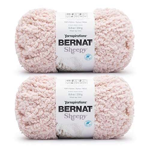 Bernat Sheepy Plüschgarn, 2 Stück, 250 g, Nylon, super sperrig, zum Stricken/Häkeln von Bernat