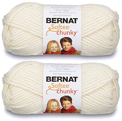 Bernat Softee Chunky Garn, Natur, Einzelknäuel, 2 Stück von Bernat