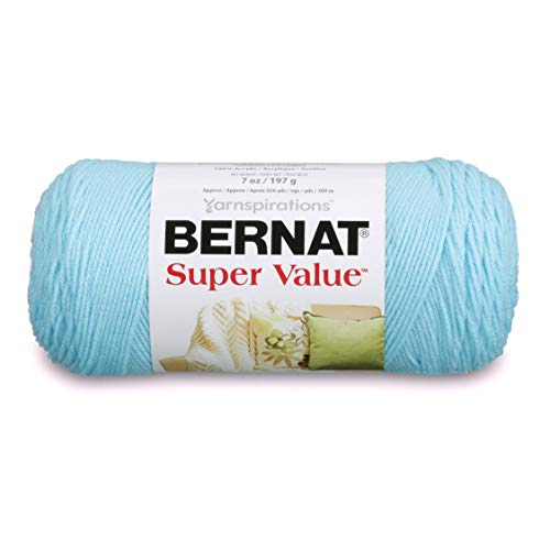 Bernat Super Value Garn, 142 g, kühles Blau, 1 Knäuel von Bernat