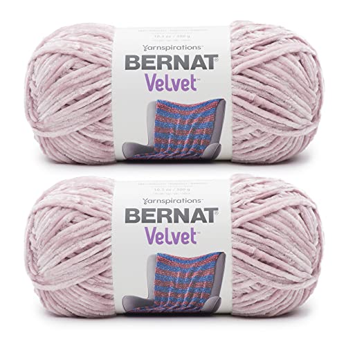 Bernat Velvet Smokey Violet Garn – 2 Packungen mit 300 g – Polyester – 5 sperrig – 300 Meter – Stricken/Häkeln von Bernat