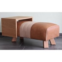 Rodeo Hocker Mit Verstellbarer Tischplatte Im Anilinleder Rodeo Hocker Mit Verstellbarer Tischplatte Im Anilinleder von BernauerDesign