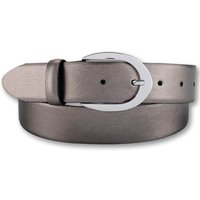 BERND GÖTZ Ledergürtel mit silberfarbener Schließe von Bernd Götz