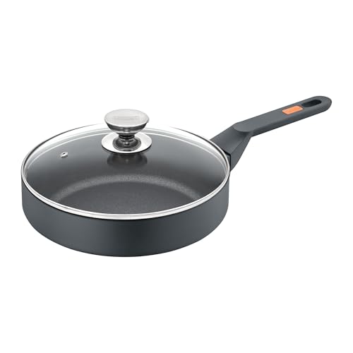 Berndes Eco Life Pfanne 28 cm mit Deckel - Schmorpfanne – Induktion – Antihaftversieglung - aus recyceltem Aluminium - allherdtauglich – induktionsgeeignet – Schmorpfanne induktion – Backofengeeignet von Berndes