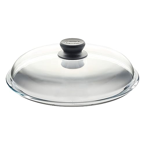 Gewölbter Glasdeckel 32 cm passend für Kochgeschirr der Bonanza-Serie 004432 l ideal zum Sichtkochen l geeignet für jeden Topf oder Pfanne mit 32cm Durchmesser l mehr Platz durch gewölbte Form von Berndes