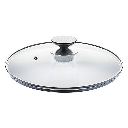 Berndes 7028 Ersatzdeckel Titanium Special Edition, SignoCAST®, ColorCAST®, Granit 28cm Ø, Glasdeckel, bruchfest & hitzebeständig, Durchsichtig von Berndes