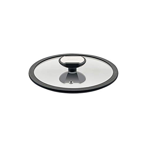 Glasdeckel mit Silikonrand 20 cm passend für Kochgeschirr der Balance-Serie 007820 l ideal zum Sichtkochen l geeignet für jedes Kochgeschirr mit 20cm Durchmesser von Berndes